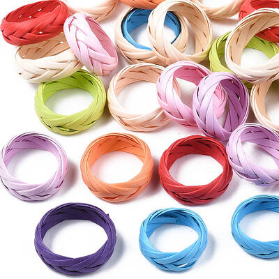 Straw Rope Braided Finger Ring for Women
