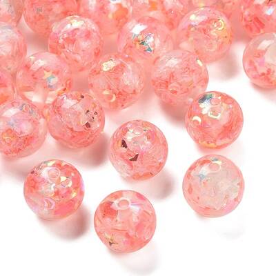 Transparent Resin with Paillette Beads