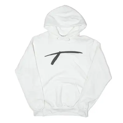 CHAMPION Hoodie White Pullover Mens S