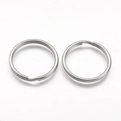 Tarnish Resistant 304 Stainless Steel Split Key Rings
