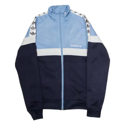ADIDAS ORIGINALS Mens Track Jacket Blue Colourblock S