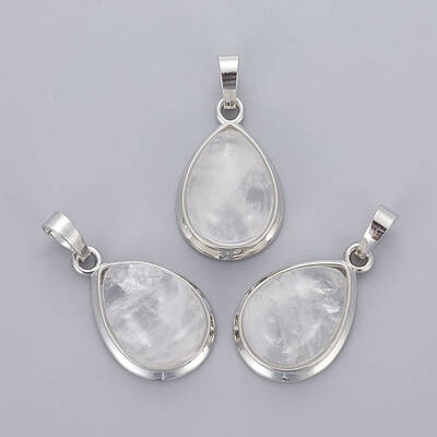 Natural Quartz Crystal Pendants