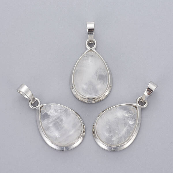 Natural Quartz Crystal Pendants