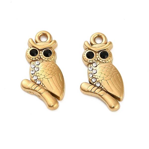304 Stainless Steel Rhinestone Pendant