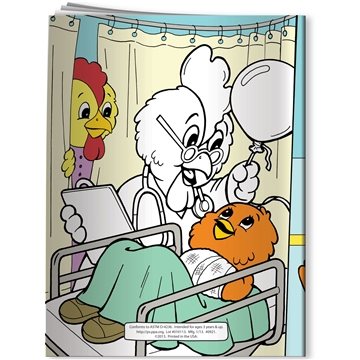 300 Customized Coloring Book - A Visit to the Emergency Room - ...