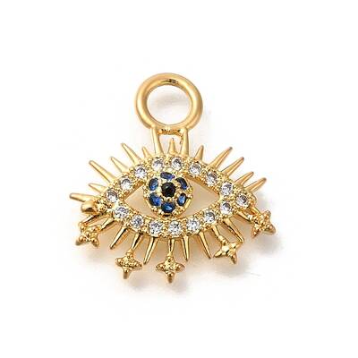 Brass Cubic Zirconia Pendants
