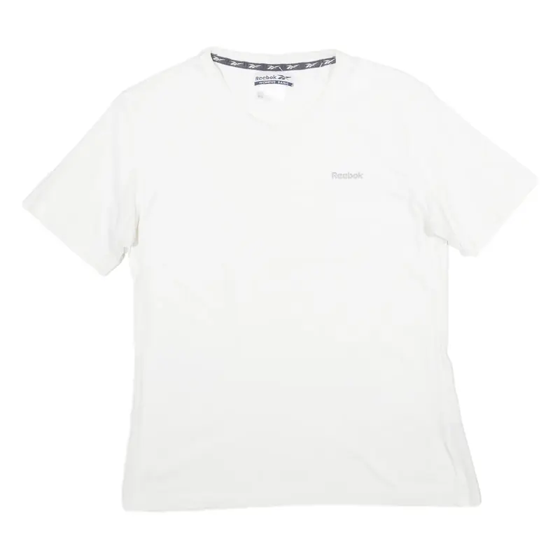 REEBOK Womens T-Shirt White L