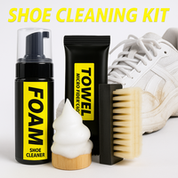 Shoe Cleaning Kit  All in One Foam Shoe Cleaning Set with Brush & Microfiber Towel – No-Water Sneaker Cleaner for White Sho...