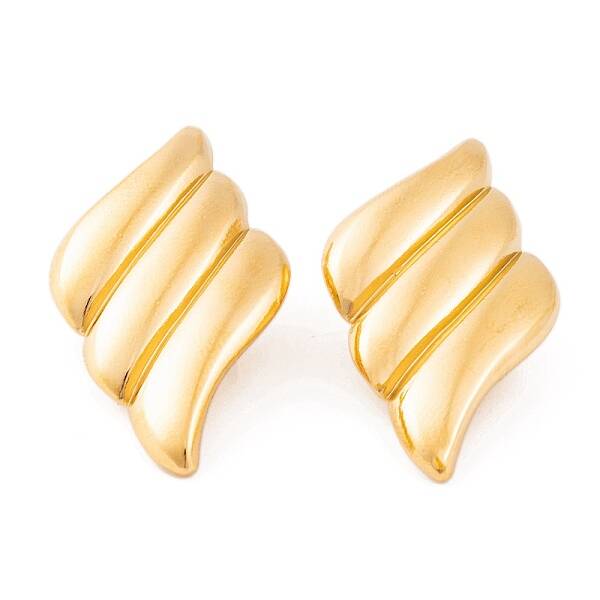 Ion Plating(IP) 304 Stainless Steel Stud Earrings for Women