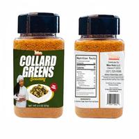 Miss Nola's , Collard Greens Seasoning, Herbs , Spices & Mixed Seasoning, 5.5oz Bottle Natural Pack