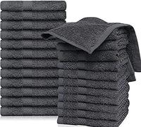 QUBALINENZ Grey Washcloths Pack of 24-12\