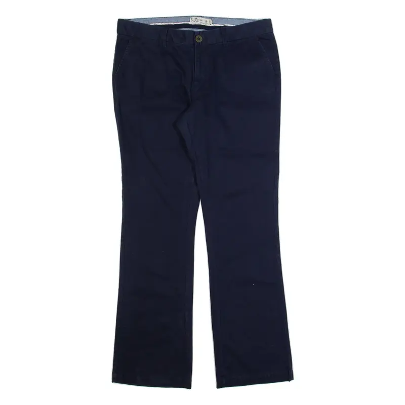 FAT FACE Chino Womens Trousers Blue Regular Bootcut W34 L32