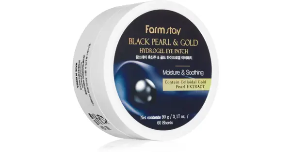 Farmstay Black Pearl & Gold hydrogel eye contour mask 60 pieces