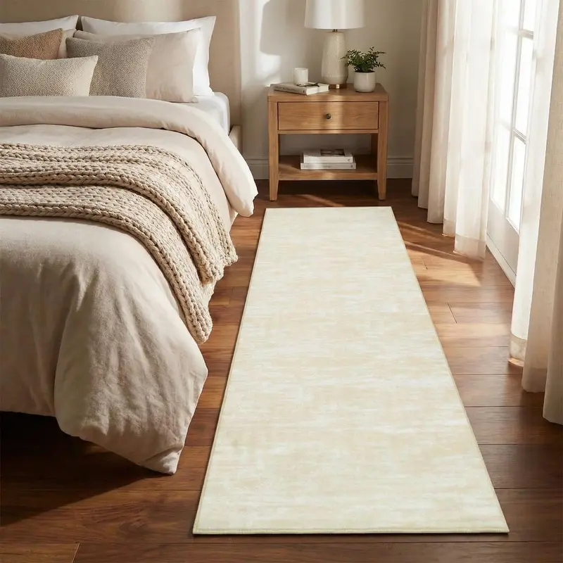 Garvee Washable Runner Rug 2x6 Hallway Runner Rug Modern Solid Color Non Slip Runners Minimalist Low Pile Non-Shedding Long R...