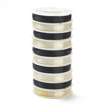 (Defective Closeout Sale: Yellowing) Elastic Crystal Thread