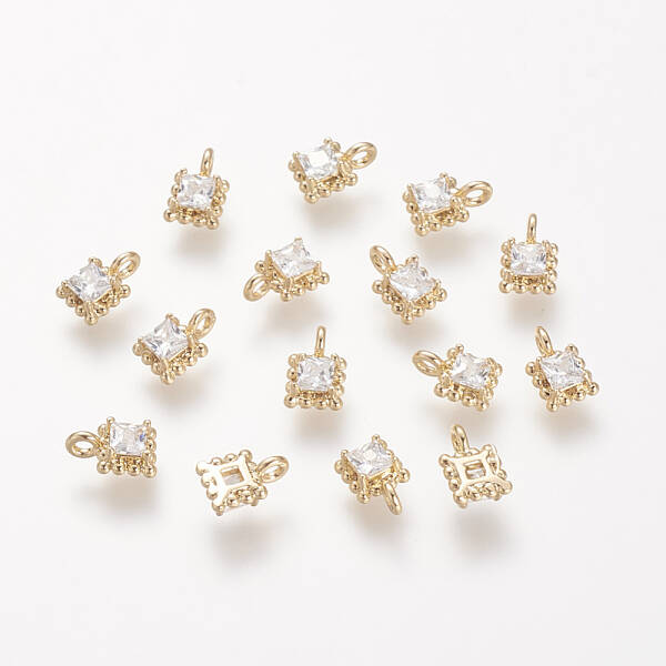 Brass Cubic Zirconia Pendants