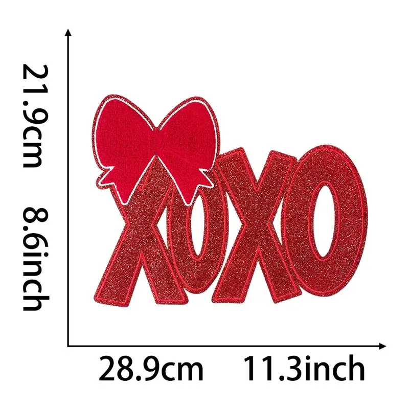 Iron On Patches Valentine's Day Love Designs - Adorable Motifs for Clothing, Bags & Fabric Crafts - Easy Application for a Ro...