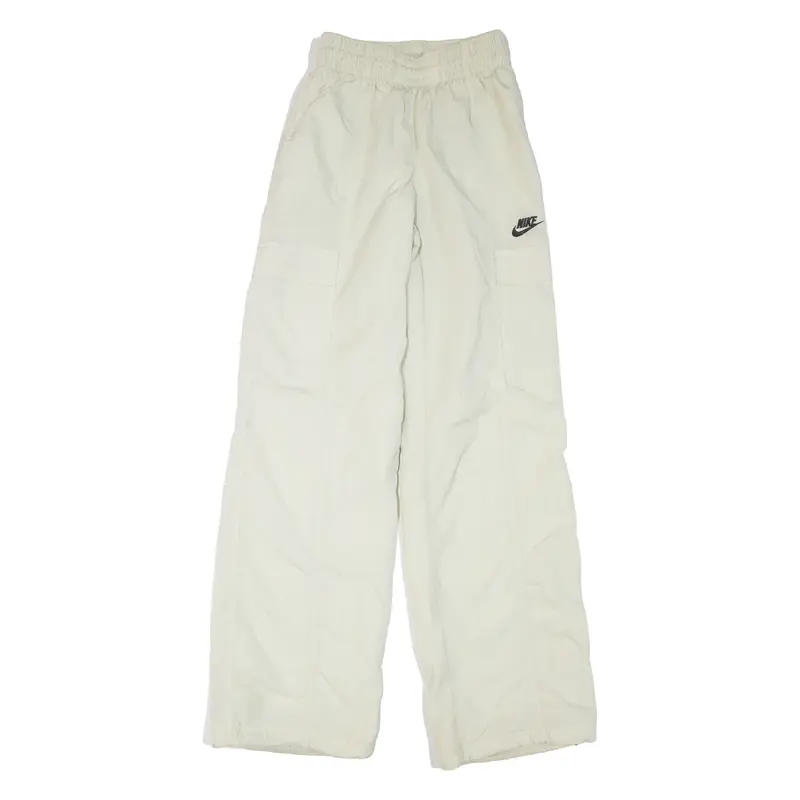 NIKE PINWHEEL Womens Track Pants Cream Straight XS W22 L33