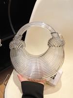 Women's Fashionable Clear Handbag, Casual Versatile Chain Strap Bag for Daily Used, Trendy All-match Commuter Bag