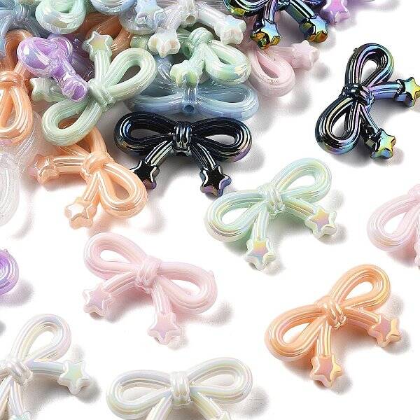 UV Plating Opauqe Acrylic Beads