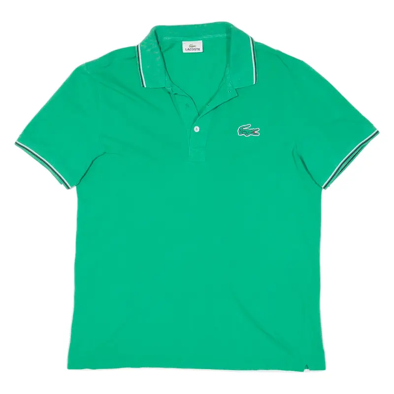 LACOSTE Mens Polo Shirt Green M