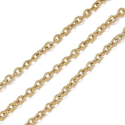 Ion Plating(IP) 304 Stainless Steel Textured Cable Chains