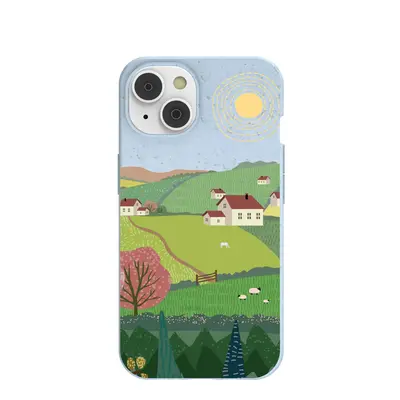 Powder Blue Sunny Countryside iPhone 14/16e Case