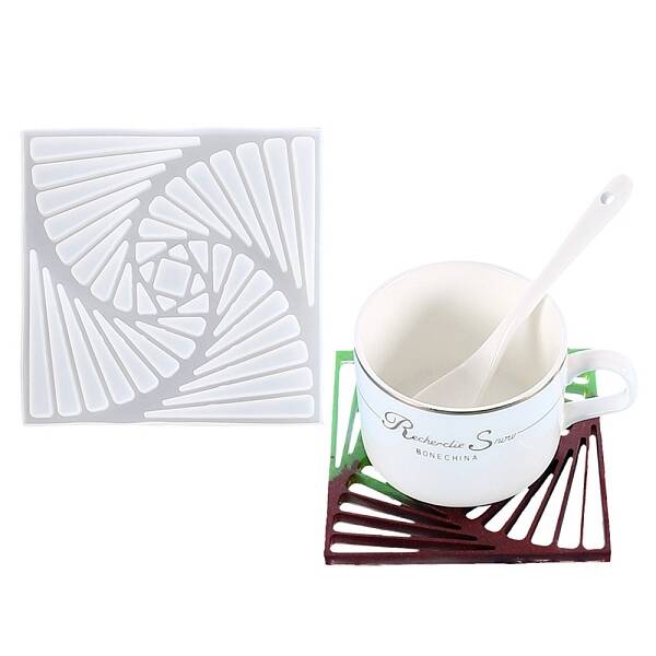 Square Silicone Cup Mat Molds