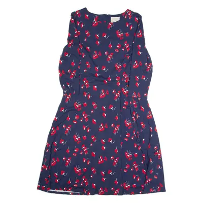 PHASE EIGHT Womens A-Line Dress Blue Floral Long Sleeve Midi M