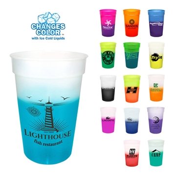 250 Promotional Mood 17 oz Stadium Cup - Color Changing & USA Made