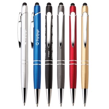 63 Promotional GLACIO - BALLPOINT PEN STYLUS - Anodized Aluminum