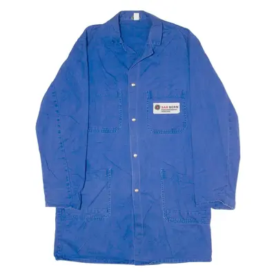 SAH Bern Swiss Workwear Mens Chore Coat Blue Twill 90s S