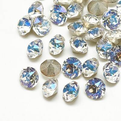 Pointed Back Glass Rhinestone Cabochons