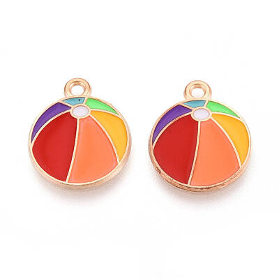 Beach Theme Alloy Enamel Pendants