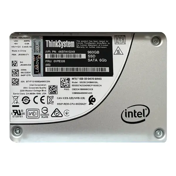 01PE326 Lenovo 960GB Triple-Level Cell SATA 6Gb/s Hot Swappable 2.5-Inch Solid State Drive