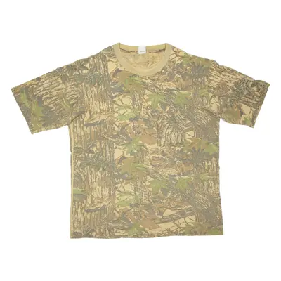 LIBERTEES Camouflage Mens T-Shirt Green 2XL