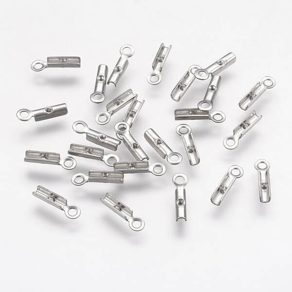 Tarnish Resistant 304 Stainless Steel Folding Crimp Ends