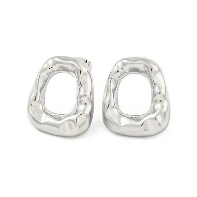 Non-Tarnish Trapezoid 304 Stainless Steel Ear Studs