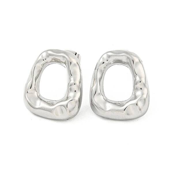 Non-Tarnish Trapezoid 304 Stainless Steel Ear Studs