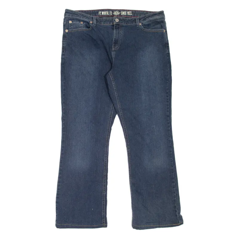 DICKIES Workwear Mens Jeans Blue Relaxed Bootcut W36 L30