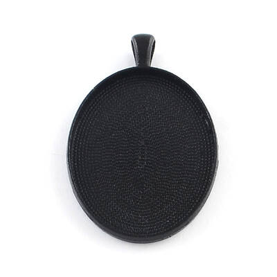 Electrophoresis Alloy Oval Big Pendant Cabochon Settings