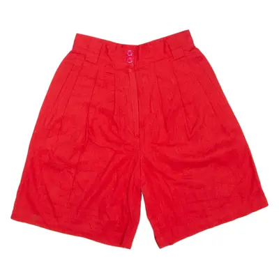 CAROL HORN Chino Shorts Red Loose Womens XXS W24