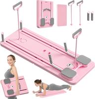 Pilates Board - 2024 Pilates Reformer Set, Multi-Purpose Foldable Pilates Reformer Board for Home, 5 in 1 Pilates Sliding Boa...