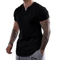 JMIERR Mens Casual Muscle Slim Fitted T Shirt Short Sleeve V-Neck Soft Tee Shirt,Gym Workout Athletic Menswear Tops,Men's clo...