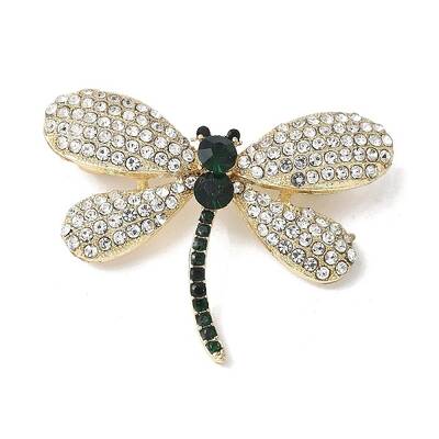 Dragonfly Alloy Rhinestone Brooches for Backpack Clothes