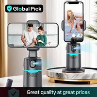 360-Degree Rotatable Smart Selfie Stick, Selfie Stick with Wireless Remote Control, Phone Stabilizer with RGB Light for Video...