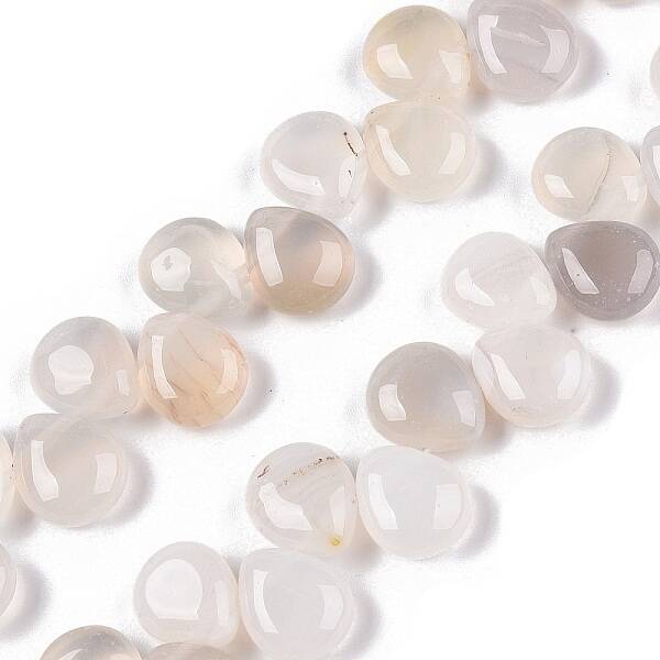 Natural White Agate Beads Strands