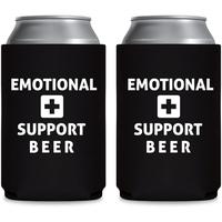 Emotional Support  - Can Sleeve Cooler Insulated Drink Hugger Coolies - Gifts for Dad from Son Daughter Fathers Day - Funny B...