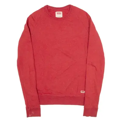 LEVI'S Mens Sweatshirt Red S