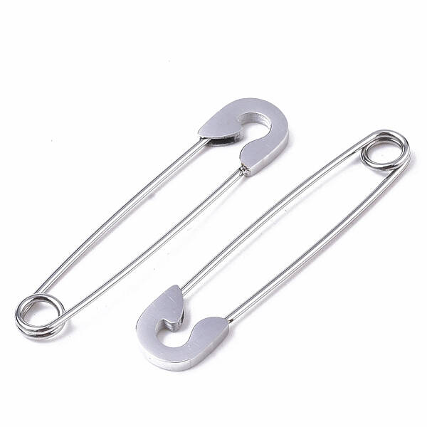 Tarnish Resistant 201 Stainless Steel Safety Pins Earrings